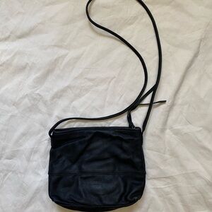 Margot‎ New York Leather Crossbody Black Mini Bag Purse Quiet Luxury Capsule 90s